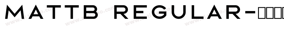 MattB regular字体转换